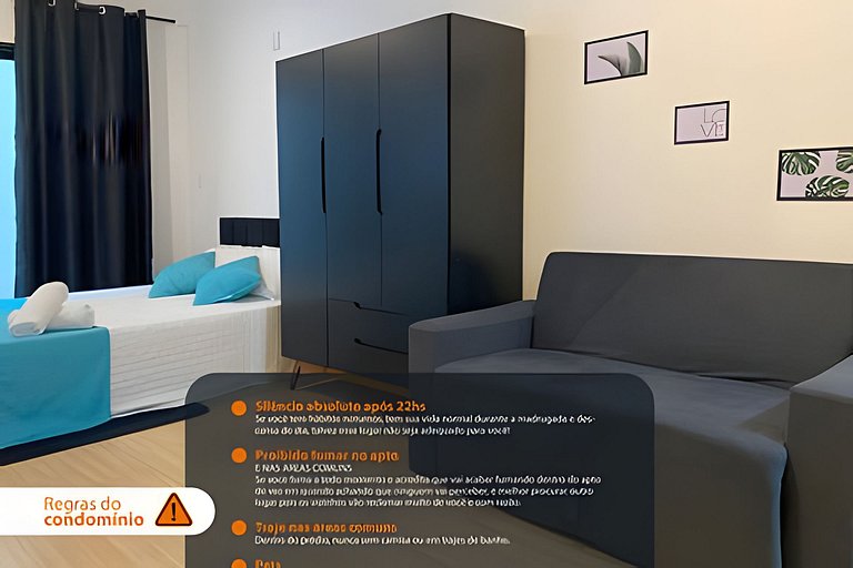 Apto 200m do Metrô V.Prudente c/ cozinha e varanda - Studio