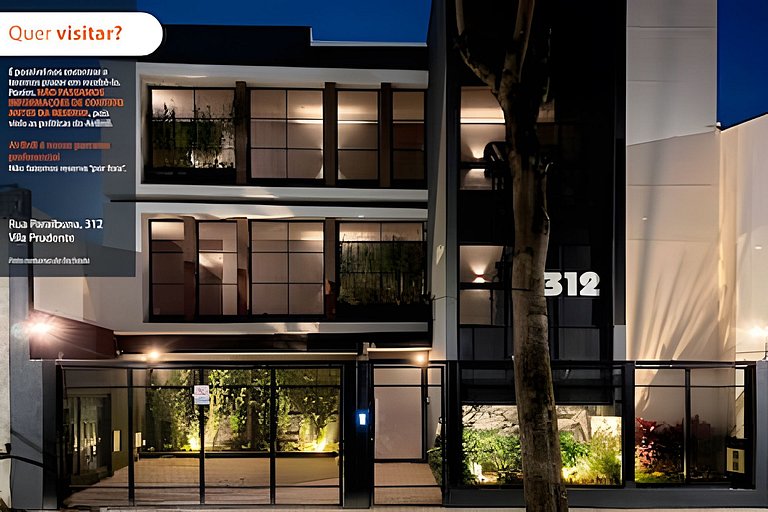 Apto 200m do Metrô V.Prudente c/ cozinha e varanda - Studio